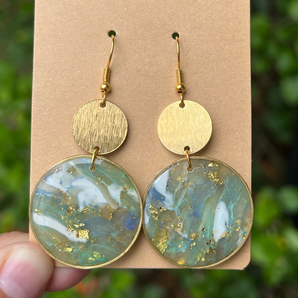 Opalescent Clay Earrings New